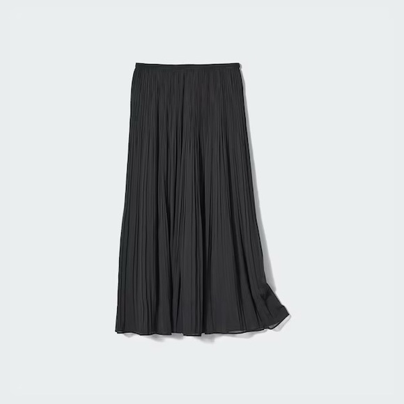 Uniqlo C Black Pleated Maxi Skirt - Picture 4 of 5